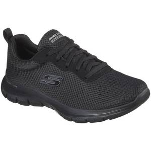 New  Skechers Womens Flex Appeal 4.0 Brilliant View Sneaker (Black) - Size 8.5