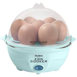 New  Nostalgia Premium 7-Egg Cooker - Aqua