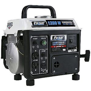 New - Slight Box Damage Pulsar 1200 Peak900 Running Watts 2-Stroke Portable Gas Generator