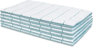 New  Microfiber Kitchen Towels, TopazWhite, 15x25, 12 Pack