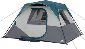 6-Person Instant Cabin Tent with LED Lighted Hub  Carry Bag