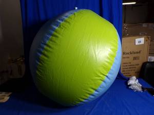 Inflatable Pool Ball - Green and Blue
