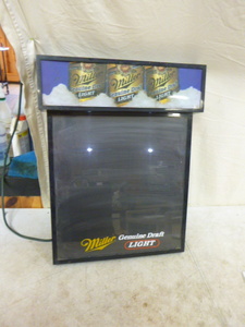 lot 6 image: Miller Genuine Light Message Board