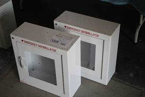 lot 588 image: Lot of (2) Defibrillator Boxes