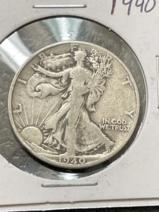 lot 4 image: 1940 Walking Liberty Half Dollar