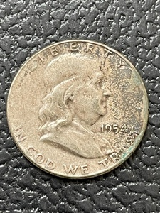 lot 7 image: 1954 Franklin Half Dollar