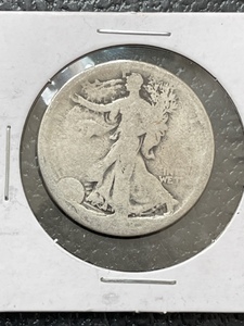 lot 17 image: No Date Walking Liberty Half Dollar