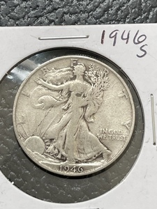 lot 18 image: 1946-S Walking Liberty Half Dollar