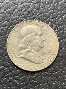 lot 21 image: 1963-D Franklin Half Dollar