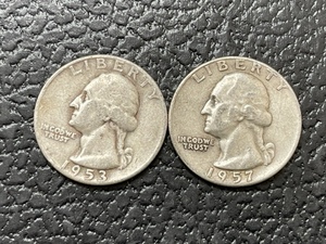 lot 31 image: Washington Silver Quarters