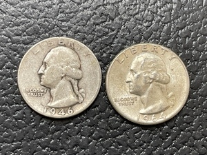 lot 32 image: Washington Silver Quarters