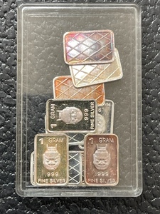 lot 33 image: 10 Grams .999 Fine Silver - 1 Gram Bars