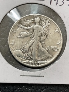 lot 35 image: 1939 Walking Liberty Half Dollar