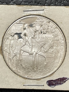 lot 37 image: .925 Silver Postmasters of America Commemorative Issue 1976 No.7