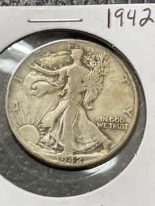 lot 46 image: 1942 Walking Liberty Half Dollar