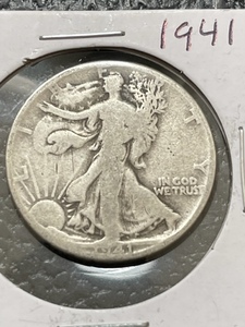 lot 49 image: 1941 Walking Liberty Half Dollar