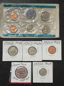 lot 54 image: 1970 P&D Uncirculated Mint Set