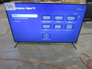 lot 908 image: Westinghouse 55 4K Ultra HD Roku Smart TV with HDR WR55UT4210