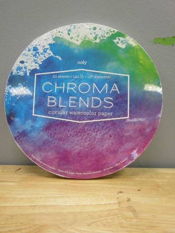 2 Packages of OOLY Chroma Blends 10 Circular Watercolor Paper Pad - 20 Sheets