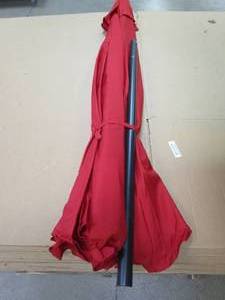 Red Patio Umbrella (OPEN BOX, TINY DENT ON POLE)