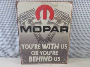 (EC1) Mopar Tin Sign 12 12 x 16 ...