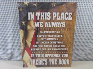 (EC1) In This Place... Tin Sign 12 ...