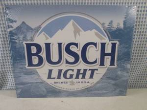 (EC1) Busch Light Tin Sign 16 x 12...