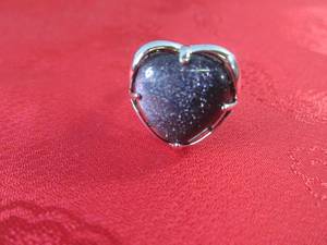 (FS) Blue Sandstone Heart Shaped Ge...