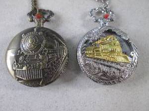 (BSB) 2 Pocket Watches with Train D...