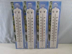 (H-1) 4 Large Plastic Thermometers ...