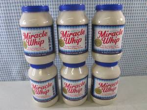 (B-4) Miracle Whip 6 Jars Best by F...