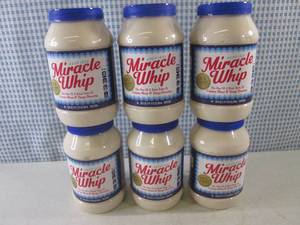 (B-4) Miracle Whip 6 Jars Best by F...