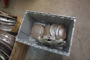 lot 34 image: Large Lot of Hub Caps In Assorted Styles and Sizes