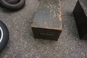 lot 51 image: National Guard Wood Storage Box