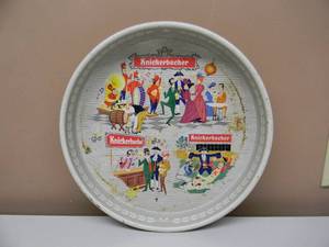 lot 6 image: VINTAGE ORIGINAL KNICKERBOCKER BEER , METAL BEER TRAY - NICE - COOL PIECE - APPROX 13 - SEE PICTURES