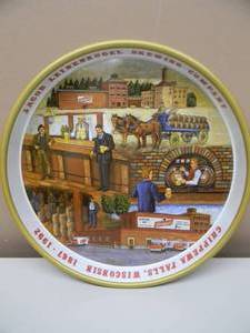 lot 23 image: VINTAGE ORIGINAL LEINENKUGELS BEER METAL BEER TRAY - NICE - AWESOME PIECE - APPROX 13 - SEE PICTURES