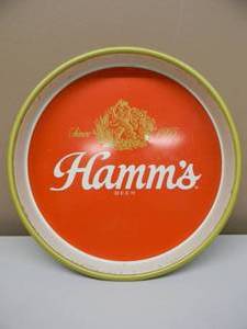lot 25 image: VINTAGE ORIGINAL HAMMS BEER METAL BEER TRAY - NICE - AWESOME PIECE - APPROX 13 - SEE PICTURES