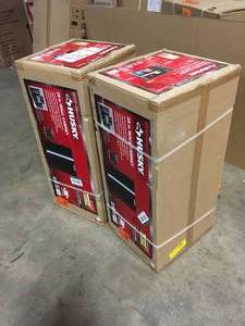 lot 3 image: 2 Lots of Husky Ready-to-Assemble 24-Gauge Steel Wall Mounted Garage Cabinet in Black (28 in. W x 29 in. H x 12 in. D)  Customer Returns See Pictures