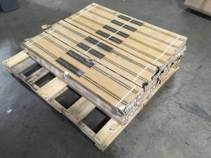 lot 4 image: Pallet of Ansley Amber 8 in. x 40 in. Matte Porcelain Floor and Wall Tile (15.54 sq. ft.Case) (11 Boxes) Customer Returns See Pictures