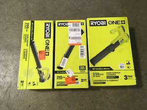 lot 9 image: Lot of Leaf Blowers Diffeerent Styles and Conditions Customer Returns See Pictures