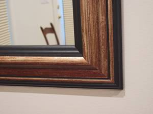 lot 52 image: Bronze Tone Mantel Mirror