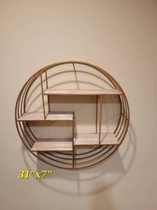 lot 65 image: Sagebrook Round Wall Shelf
