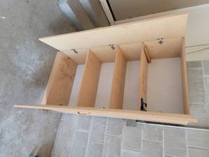 lot 81 image: Honey Finish Modern Cabinet