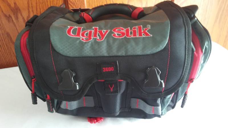 Ugly Stick tackle bag.  Friends Of Tamarac Wildlife Refuge Charitable  Auction Fundraiser. Improving the Refuge near Detroit Lakes, MN for all to  enjoy! WE FEST tickets, Cast Iron, Generator, Artwork, Fishing