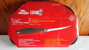 lot 6 image: BERKLEY FISHING GEAR. 12 Volt FILLET KNIFE COMBO