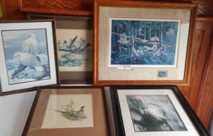 lot 23 image: Miscellaneous framed artwork (5).