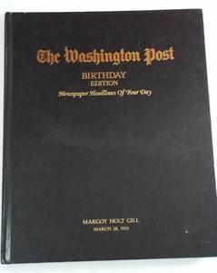 lot 70 image: Washington Post Birthday Addition Book.