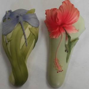 lot 79 image: Ibis and Orchid Design, Inc. Wall Pocket Vase.