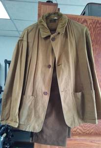 lot 82 image: L&L BEAN FISHING JACKET AND HIPSTERS.
