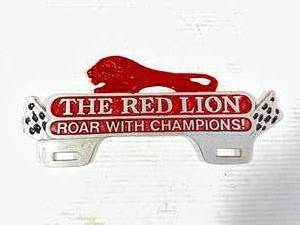 The Red Lion Aluminum License Plate Topper 10 Inch Wide